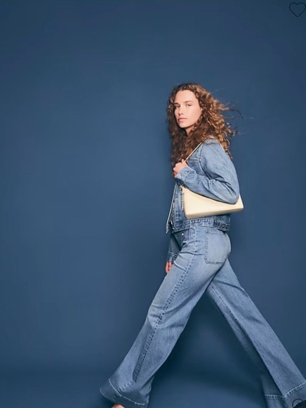 J. Crew Medium Blue High-Rise Wide-Leg Patch Pocket Sailor Jeans 28 Fits Like 29 - Picture 5 of 13